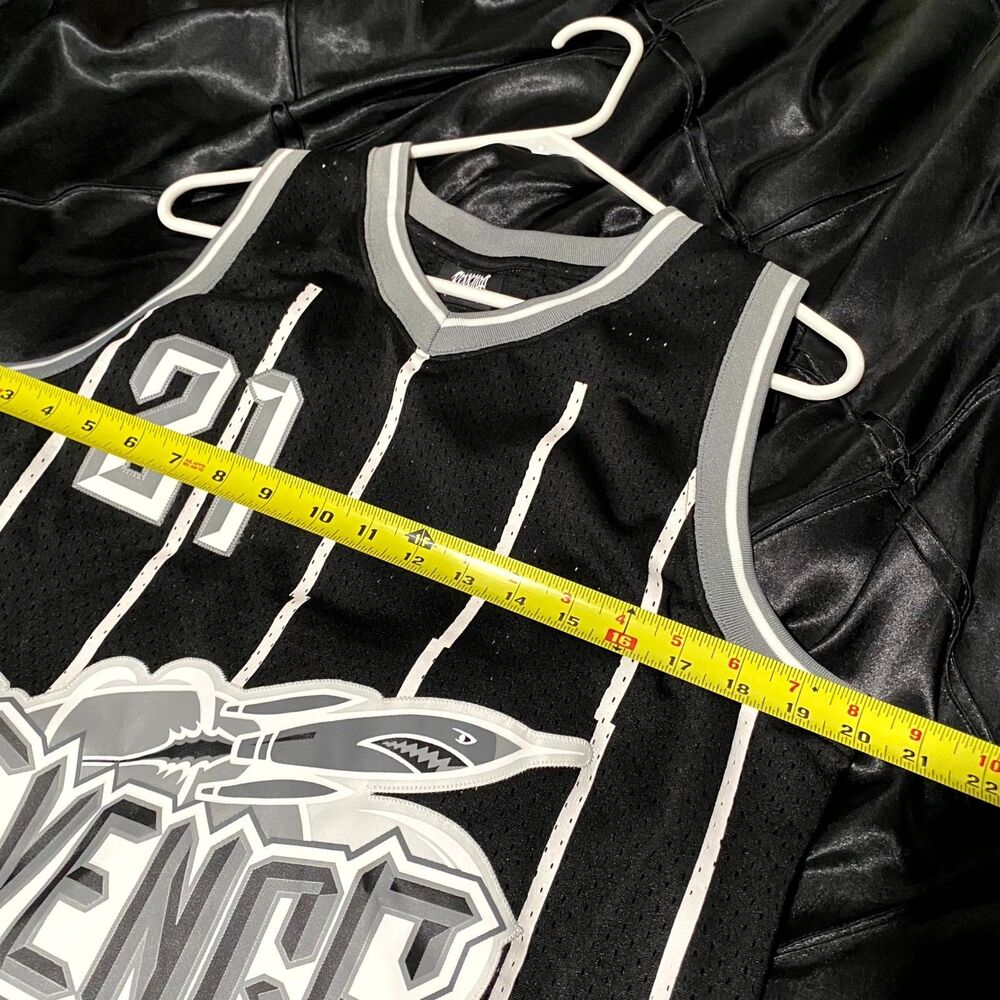 Revenge Houston Rockets Basketball Jersey Men M Black Activewear Performance #21 - Picture 4 of 8